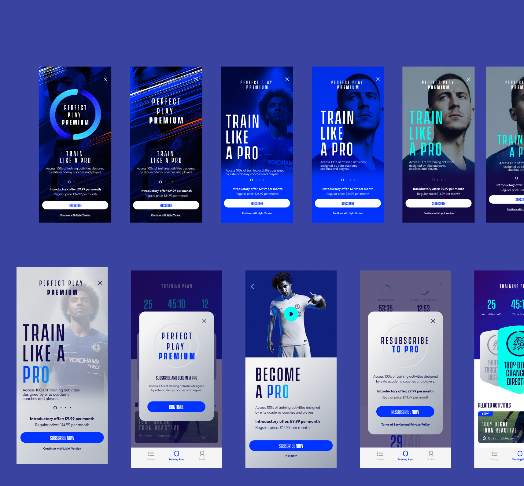 Free vs paid subscription designs