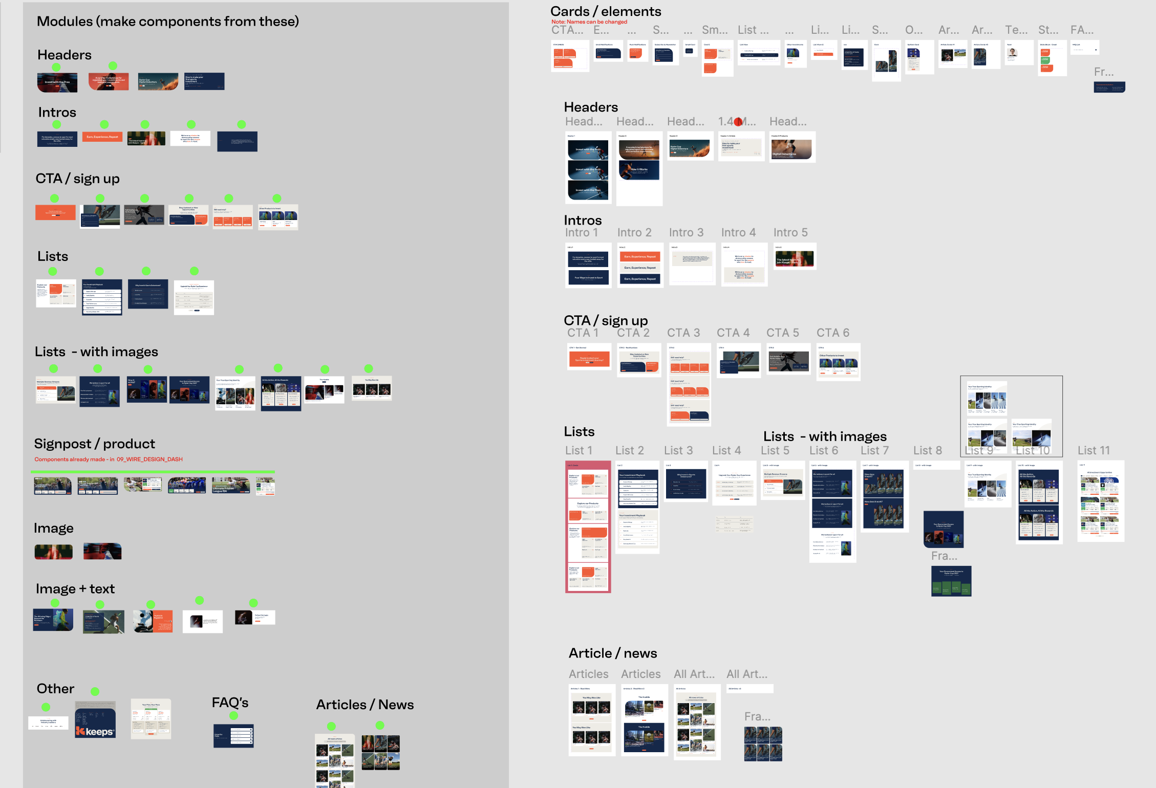 Scalable component templates