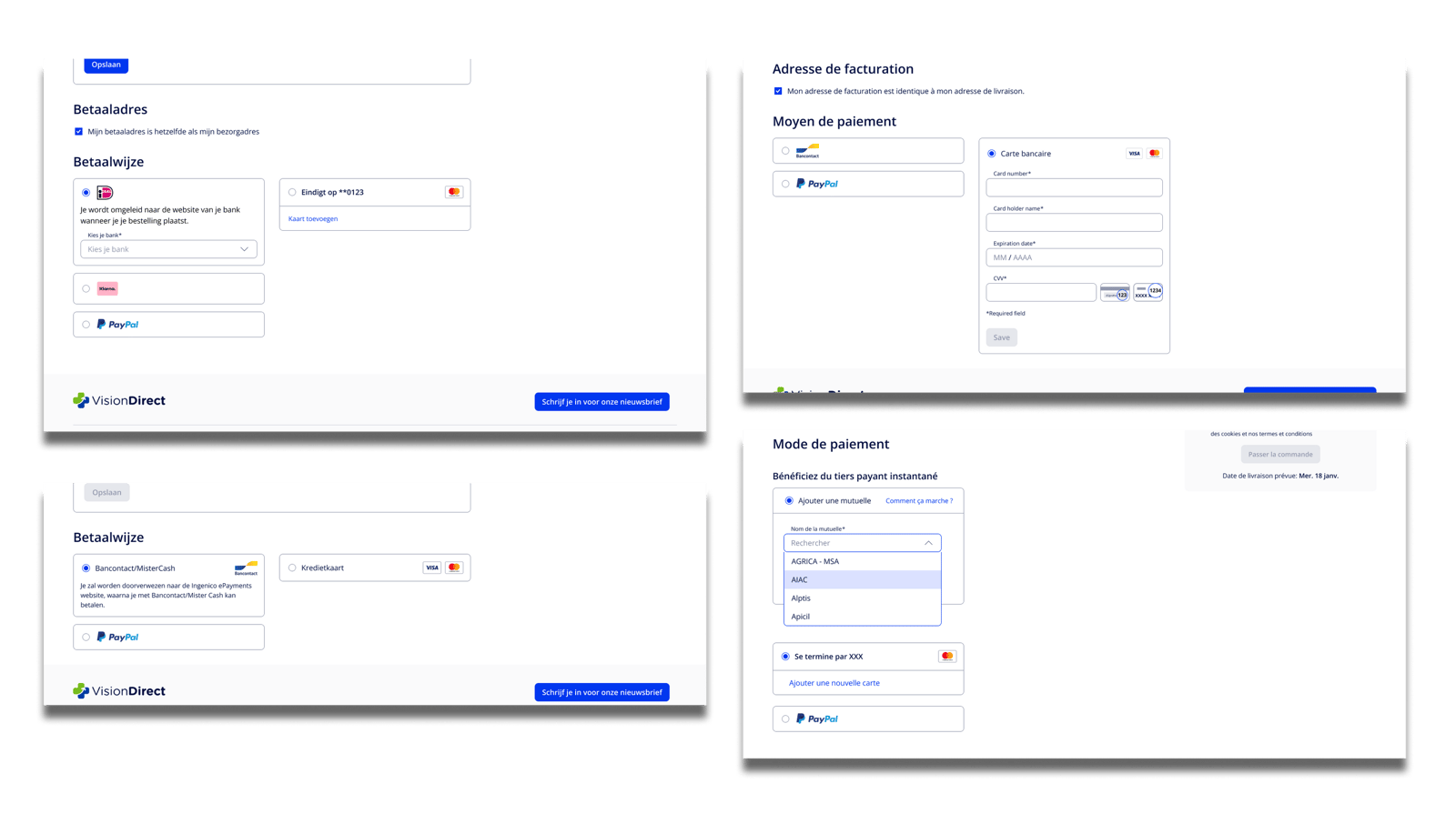 Recurring checkout with stored card